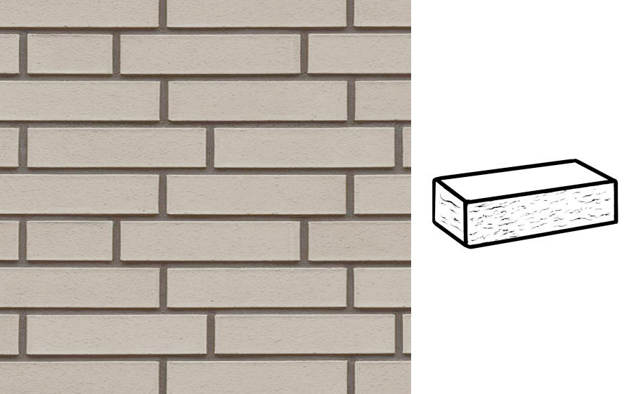 Кирпич клинкерный Muhr 36 Silbergrau nuanciert рустик, 240*115*52 мм