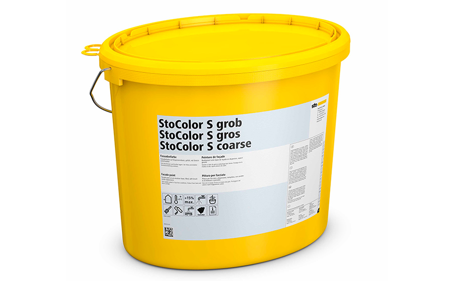 Фасадная матовая акриловая краска StoColor S grob getont, колеруемая С1, 25 л