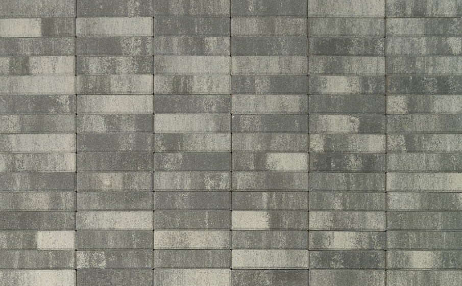 Плитка тротуарная BRAER Паркет Color Mix Туман, 200*50*60 мм
