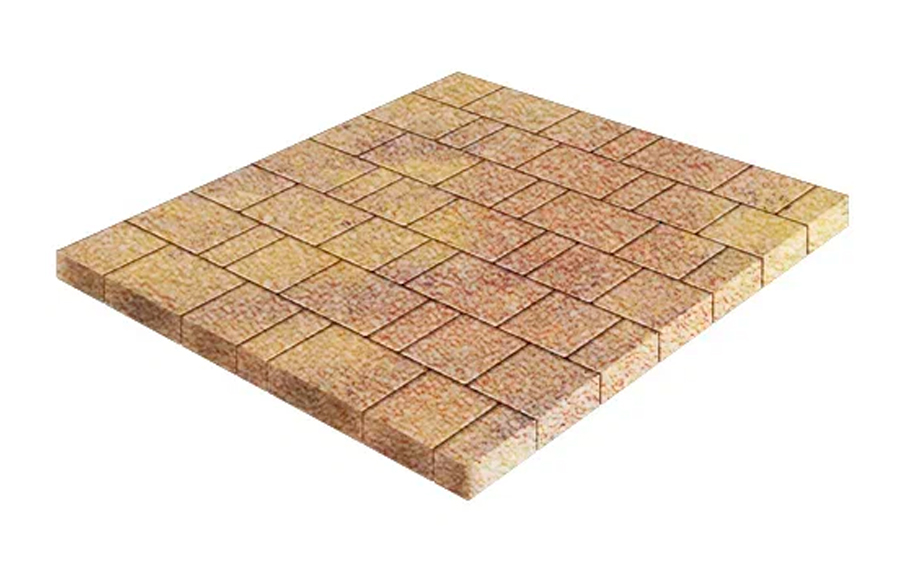 Плитка тротуарная SteinRus Бергамо А.6.Псм.4 Native, ColorMix Бромо, толщина 40 мм