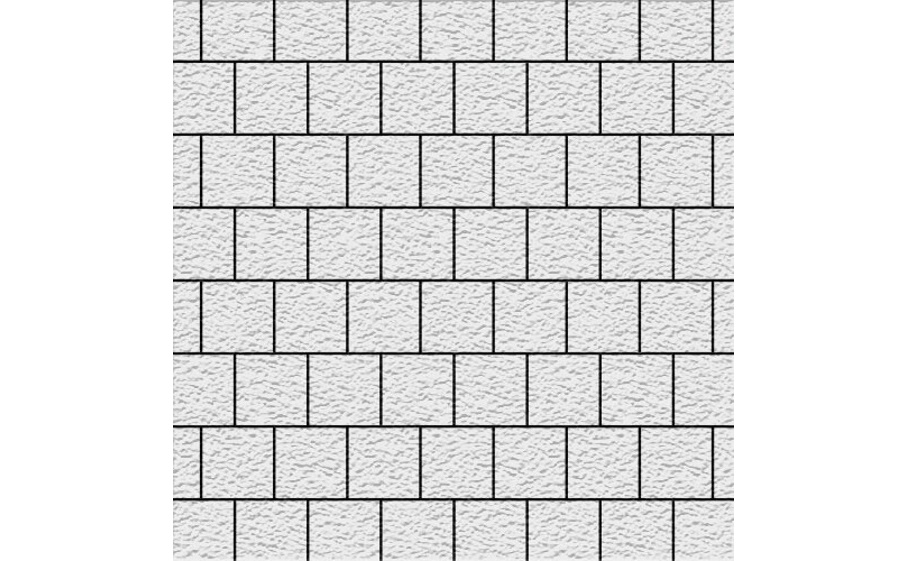 Плитка тротуарная SteinRus Квадрат малый Б.2.К.6, Old-age, белый, 100*100*60 мм