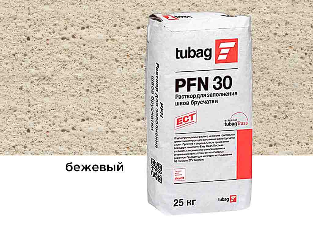 Раствор для заполнения швов брусчатки tubag PFN30 бежевый, 25 кг