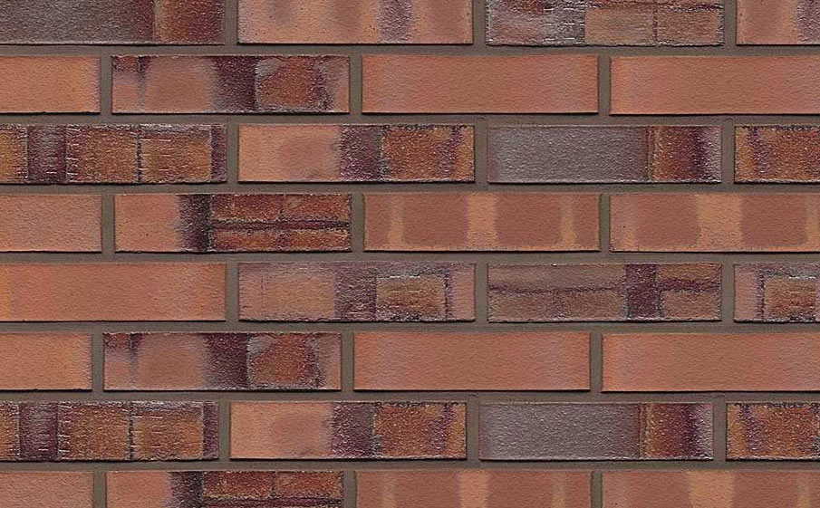 Кирпич клинкерный Westerwaelder Klinker Nr 13 Rotbraun nuanciert Fuss. Bes., 290*90*71 мм