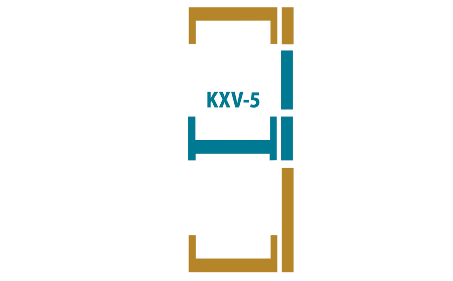 Часть комбинированного оклада FAKRO KXV-5 универсальная, 660*980 мм