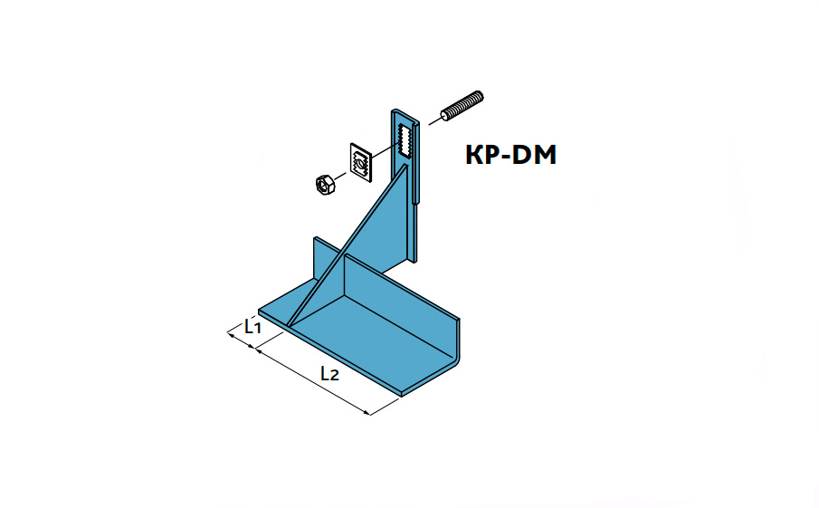 Рядовой кронштейн правый конечный Baut KP-DM
