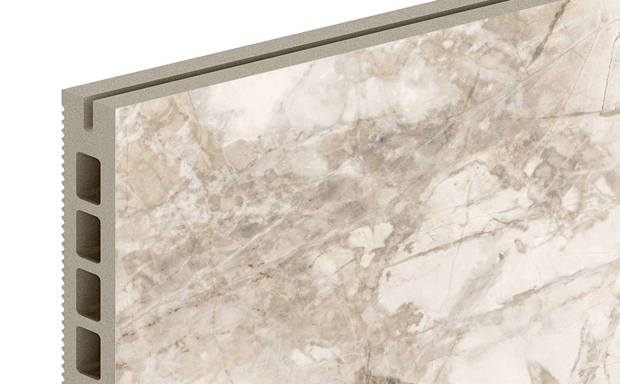 Керамогранитная плита для НВФ ExaTech Marble IN C, 1000*600*20 мм