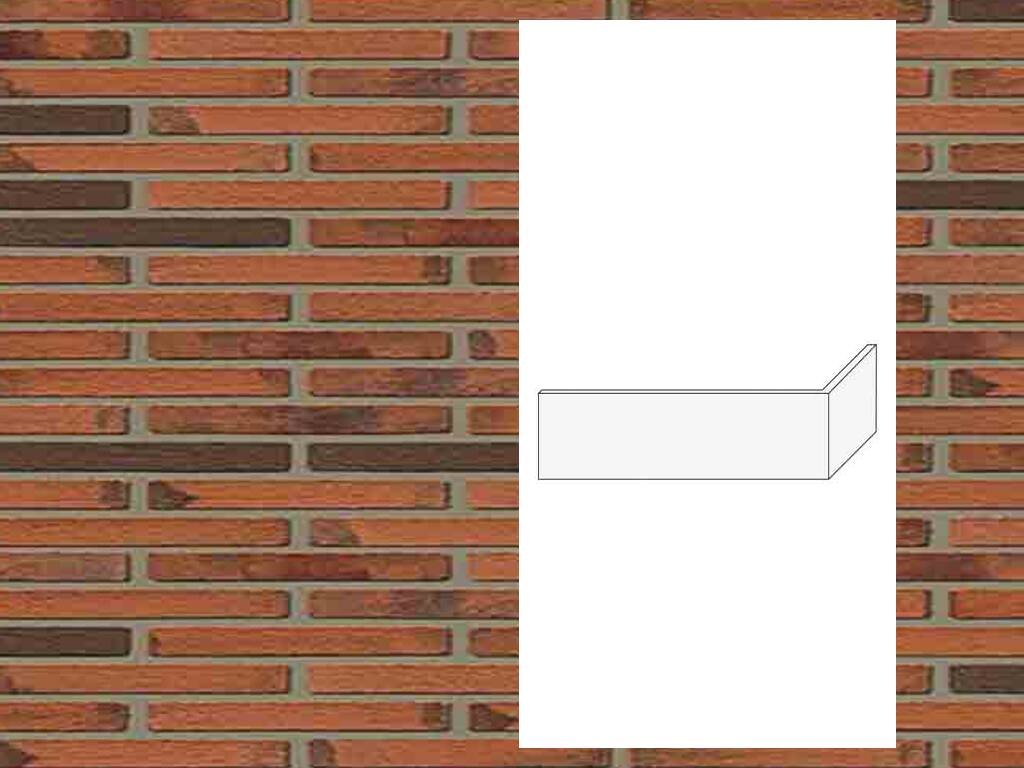 Гибкий кирпич StoCleyer B, угловой элемент 4/4 corner, 11800 красный, 400/100*40*4-8 мм 