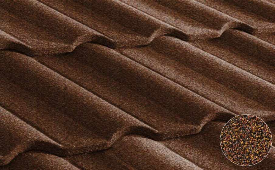 Композитная черепица рядовая Metrotile Gallo Burgundy