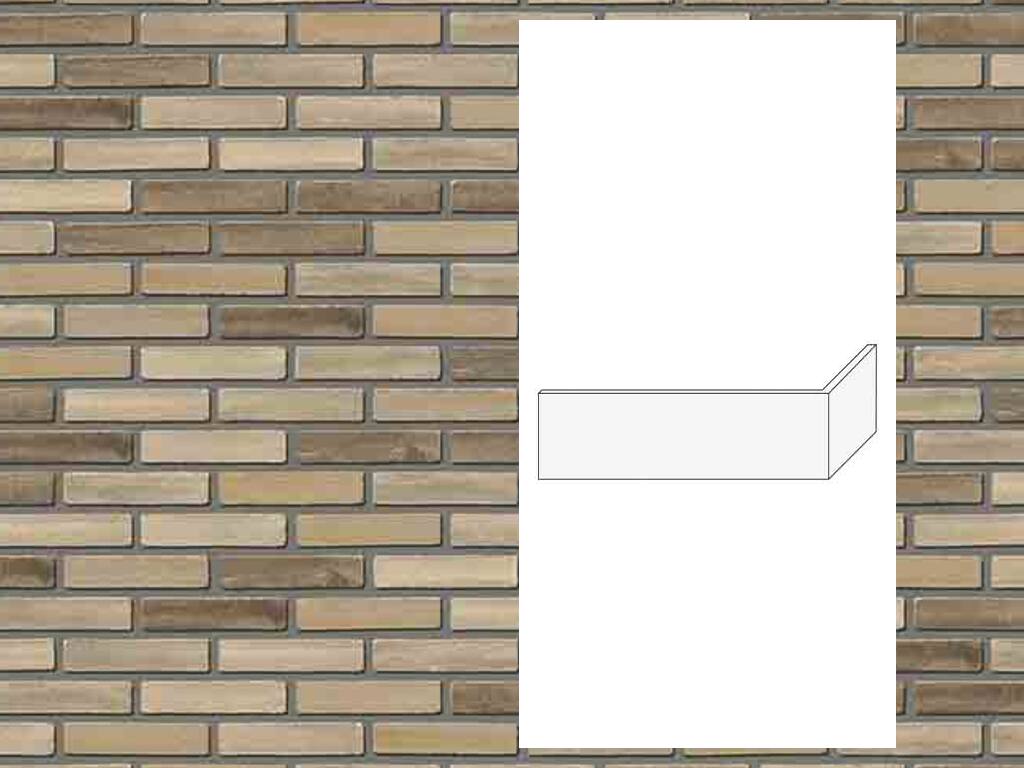 Гибкий кирпич StoCleyer B, угловой элемент 4/4 corner, 11170 коричневый, NF, 240/115*71*4-8 мм
