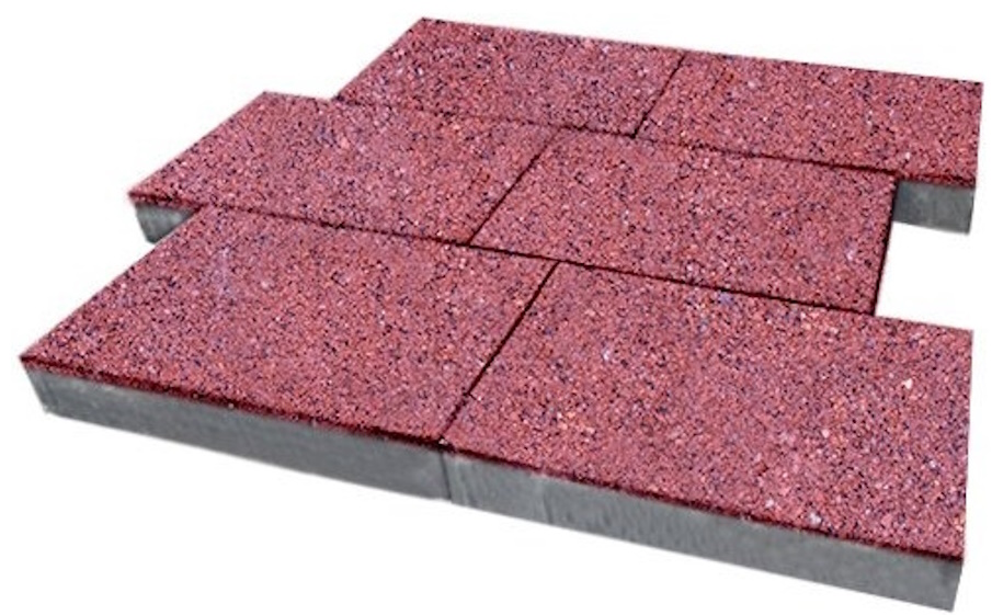 Плитка тротуарная SteinRus Парк Плейс Б.3.П.8, Backwash, Сиваш, 600*300*80 мм