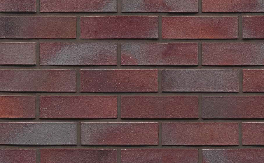 Кирпич клинкерный Muhr 10 Violettblau geflammt гладкий, 210*100*50 мм