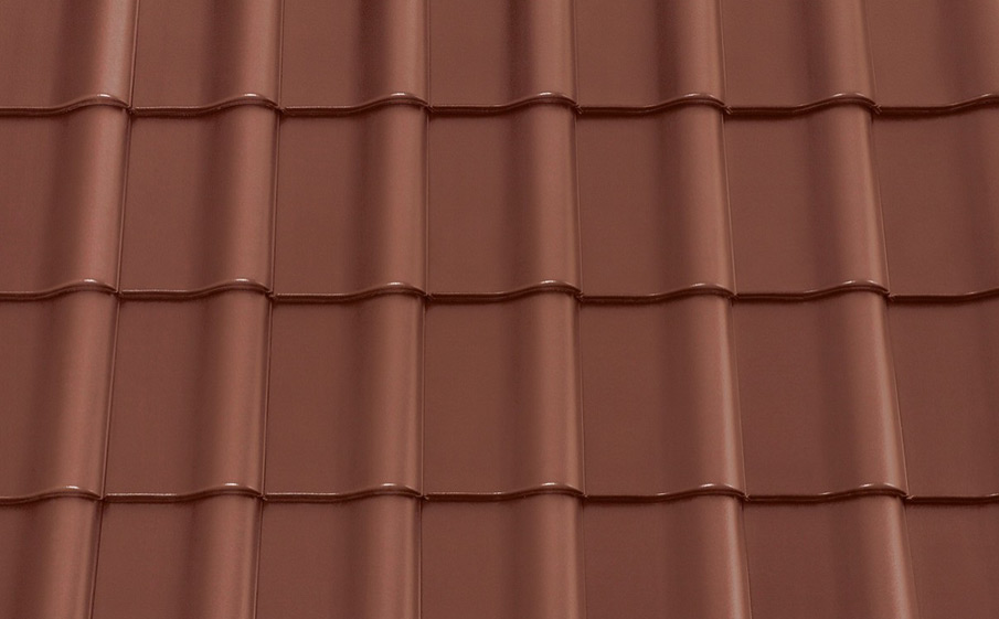 Керамическая черепица рядовая Koramic Alegra 8 Copper Brown Engobe