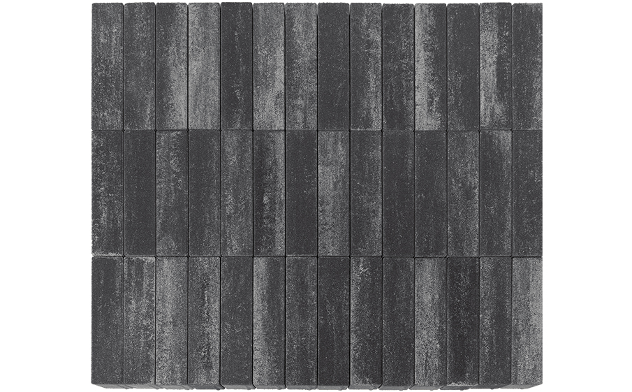 Плитка тротуарная BRAER Ригель 2.0 Color Mix Ночь 320*80*60 мм