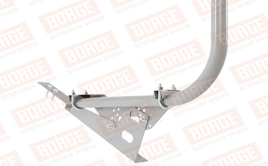 Кровельное ограждение Borge для черепичной кровли оцинкованное RAL 7004, 300*120 см