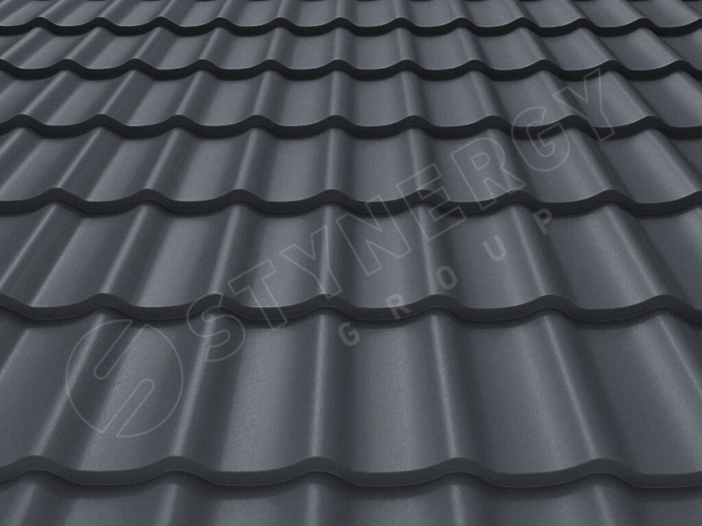 Металлочерепица Stynergy СМ Классик Rooftop Бархат RAL 7024