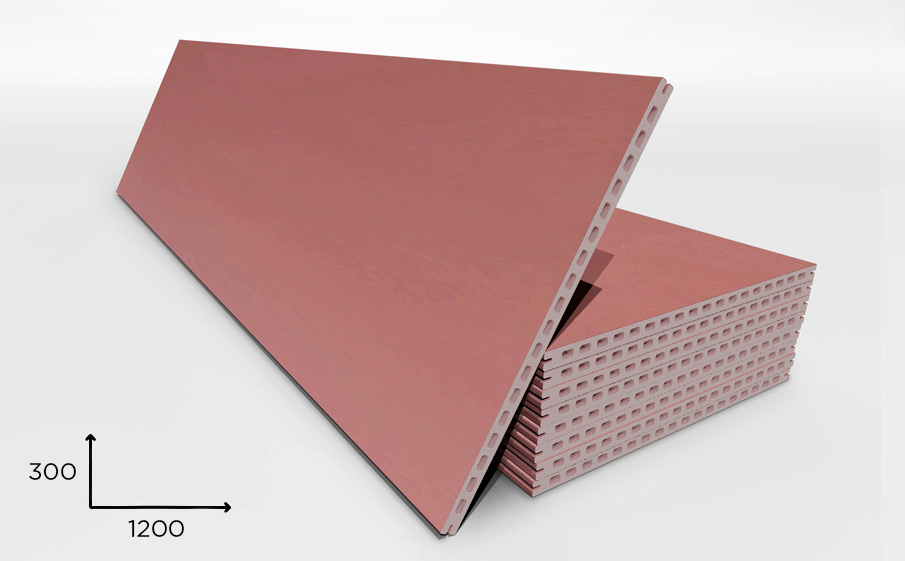 Керамогранитная плита Faveker GA20 для НФС, Marron, 1200*300*20 мм