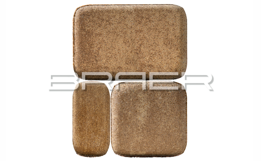 Плитка тротуарная BRAER Классико Color Mix Миндаль