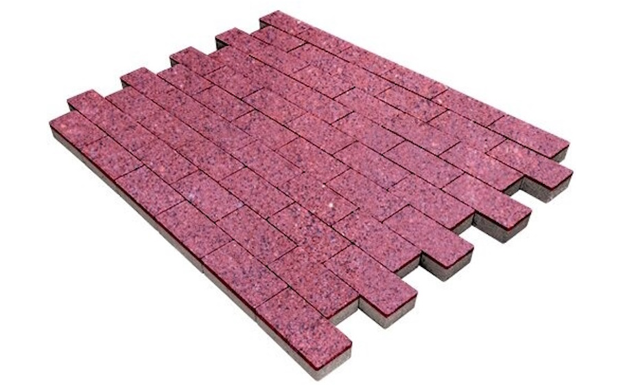 Плитка тротуарная SteinRus Прямоугольник А.6.П.4 Backwash, Сиваш, 200*100*40 мм