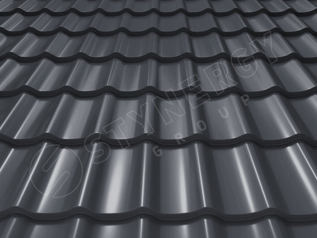 Металлочерепица Stynergy СМ Классик Rooftop Кашемир матовый RAL 7024
