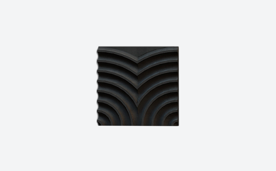 3D-плитка ARCHITECTILES Asperitas, № 1 Unos, черный, 120*120*15 мм