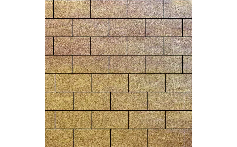 Плитка тротуарная SteinRus Прямоугольник А.6.П.4 Native, ColorMix Брайс, 200*100*40 мм