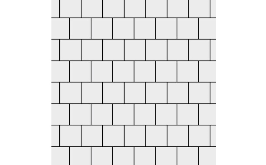 Плитка тротуарная SteinRus Квадрат малый Б.2.К.6, гладкая, белый, 100*100*60 мм