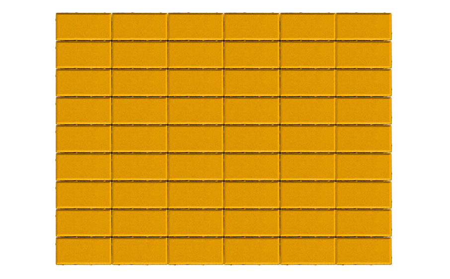 Плитка тротуарная BRAER Прямоугольник желтый, 200*100*60 мм