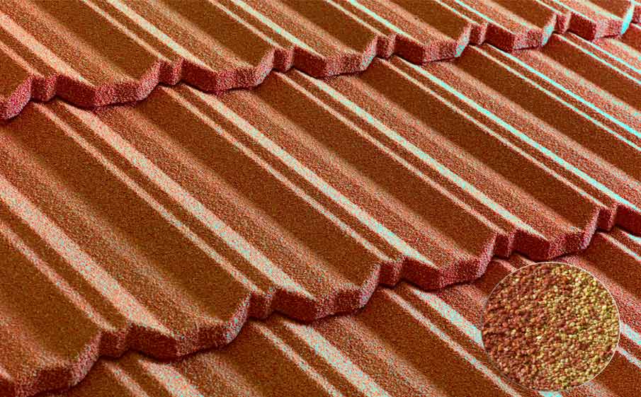 Композитная черепица рядовая Metrotile Classic Terracotta yellow