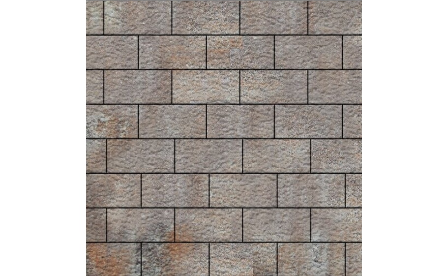 Плитка тротуарная SteinRus Севилья В.8.П.8, Old-age, ColorMix Берилл, 300*150*80 мм
