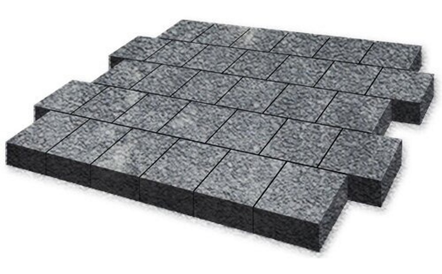 Плитка тротуарная SteinRus Валенсия Б.3.К.8 Native, ColorMix Актау, 300*300*80 мм