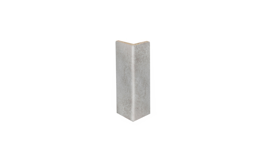 Клинкерный угловой подступенок Stroeher Keraplatte Aera, 705 beton, 157x60x60x11 мм