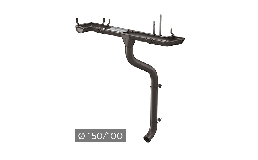 Водосточная система Aquasystem PURAL MATT 150/100 мм RR 32