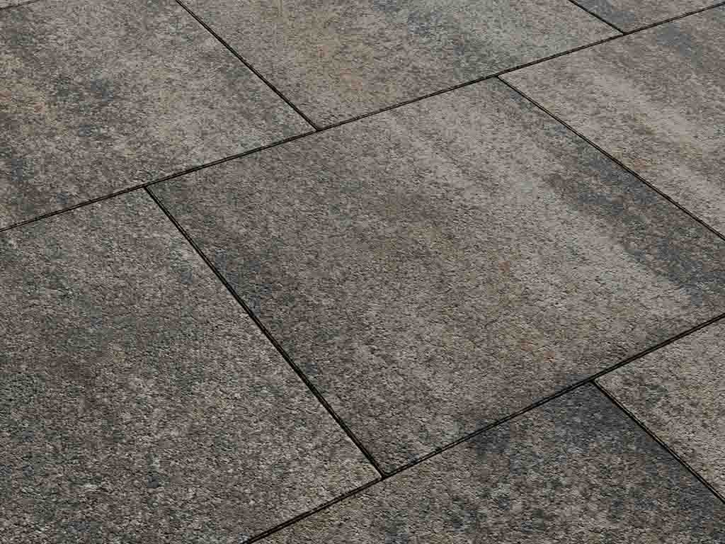 Плитка тротуарная Квадрат Б.5.К.6 листопад гранит старый замок, 500*500*60 мм 