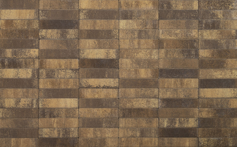 Плитка тротуарная BRAER Паркет Color Mix Каштан, 200*50*60 мм