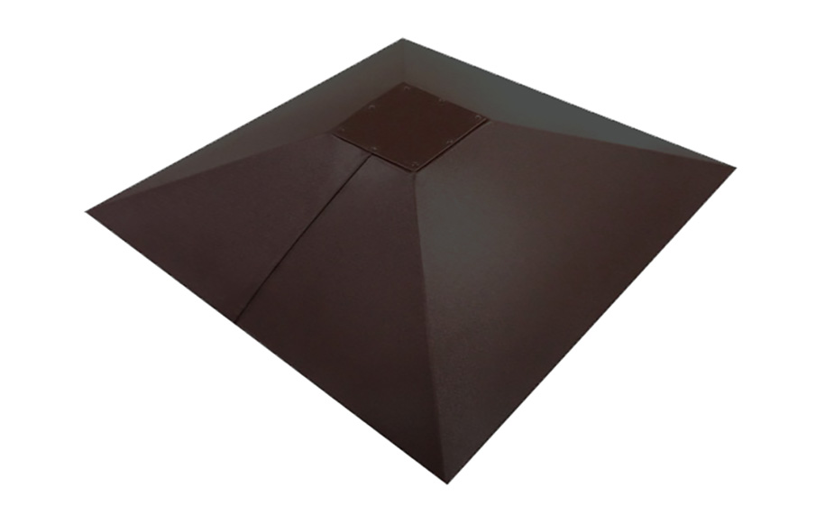 Колпак на столб Под фонарь Grand Line, 0,5 GreenCoat Pural BT, RR 23, 390*390 мм