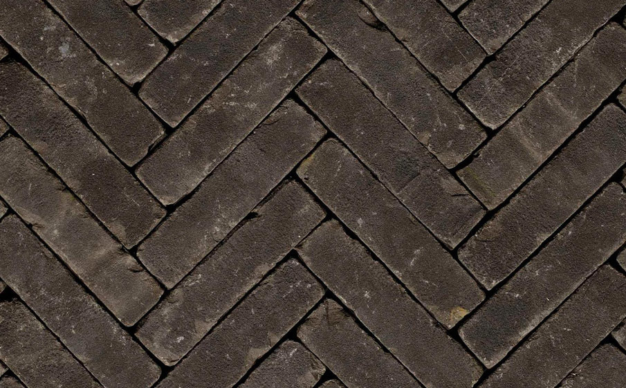 Клинкерная брусчатка Penter Nero tumbled, 200*50*85 мм