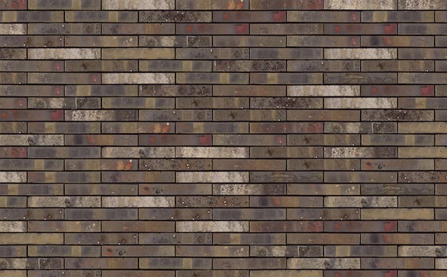 Кирпич облицовочный Terca Archipolis Onyx Zwart, 240*65*40 мм