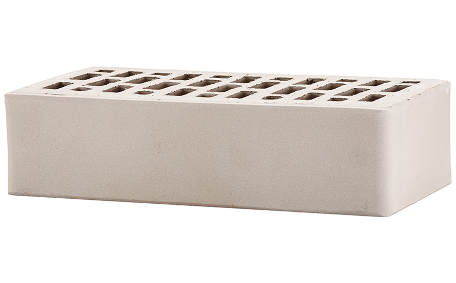 Кирпич облицовочный ЛСР светло-серый гладкий, 250*120*65 мм