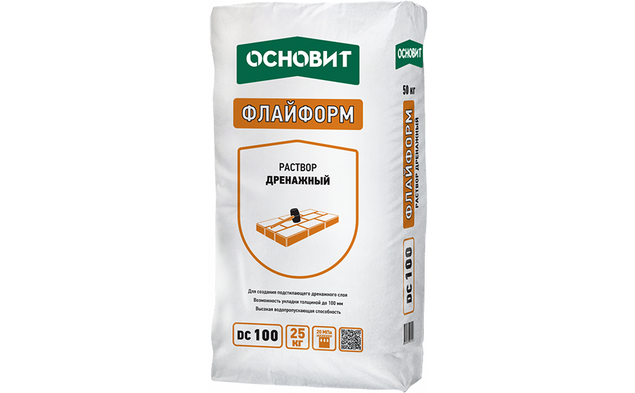 Дренажный раствор Основит ФЛАЙФОРМ DC100, 25 кг