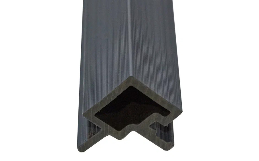 Угловой профиль реечной фасадной панели СМ Волл (CM Wall) Эбен (Ebony), 4000*219*26 мм