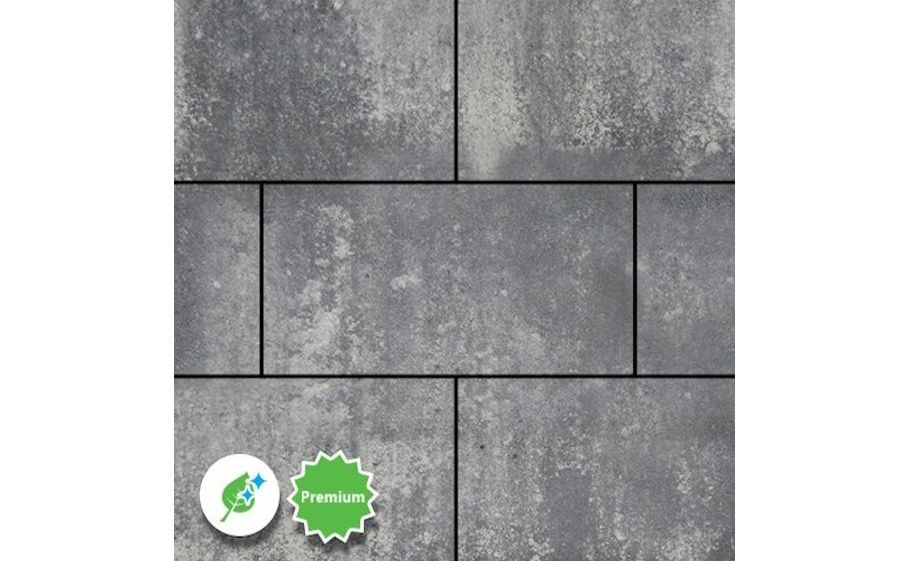 Плитка тротуарная SteinRus, Парк Плейс Б.3.П.8, гладкая, ColorMix Актау, 600*300*80 мм