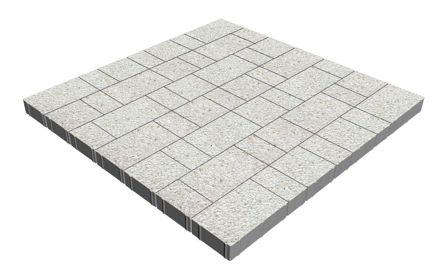 Плитка тротуарная SteinRus Новый город Лион Б.9.Псм.6, Backwash, Доломит, толщина 60 мм