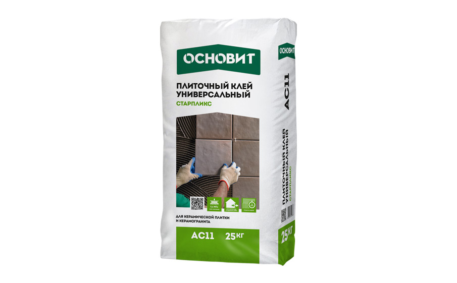 Плиточный универсальный клей Основит СТАРПЛИКС АС11, 5 кг