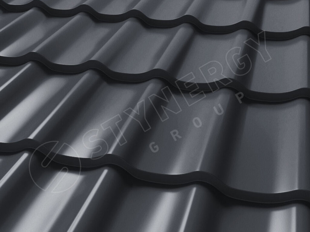 Металлочерепица Stynergy СМ Классик Rooftop Кашемир матовый RAL 7024