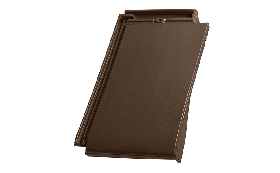 Керамическая черепица боковая правая TONDACH Figaro 11 (Planoton 11), Brown engobe