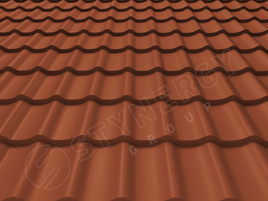 Металлочерепица Stynergy СМ Классик Rooftop Бархат RAL 8004