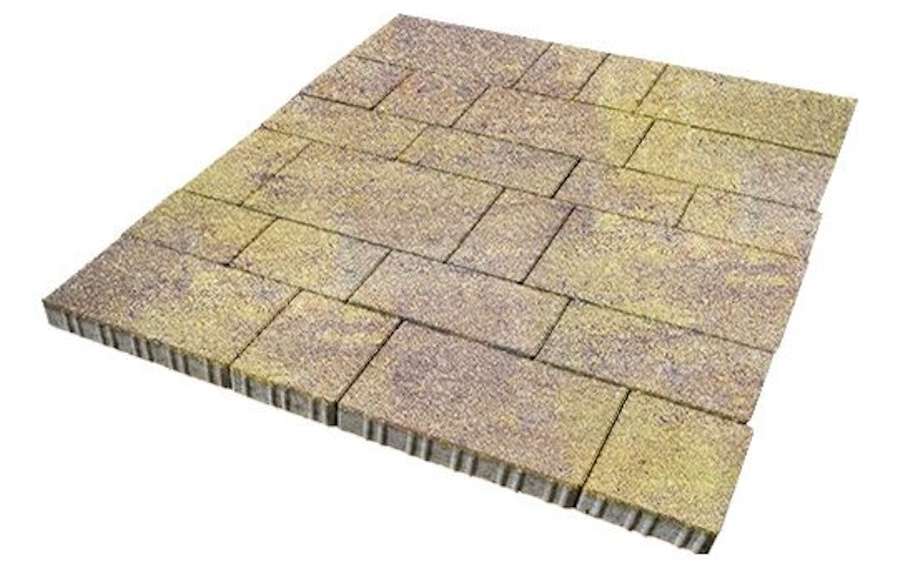 Плитка тротуарная SteinRus Инсбрук Тироль Б.4.Псм.6 Native, ColorMix Тоскана, толщина 60 мм