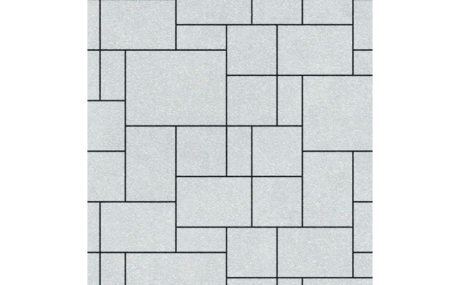 Плитка тротуарная SteinRus Инсбрук Альпен Б.7.Псм.6 Native, белый, толщина 60 мм