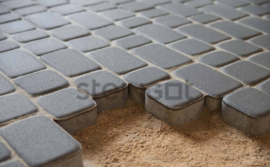 Плитка тротуарная Steingot Моноцвет, Классика, серый, комплект 3 шт, толщина 60 мм