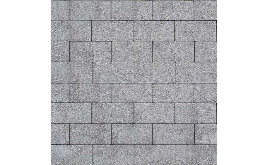 Плитка тротуарная SteinRus Прямоугольник Б.6.П.6, Old-age, серый, 200*100*60 мм